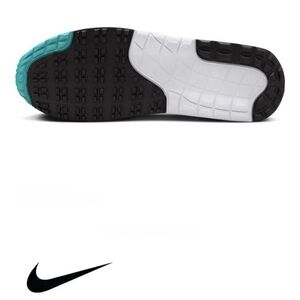 Nike Men's Black and Teal Sneakers